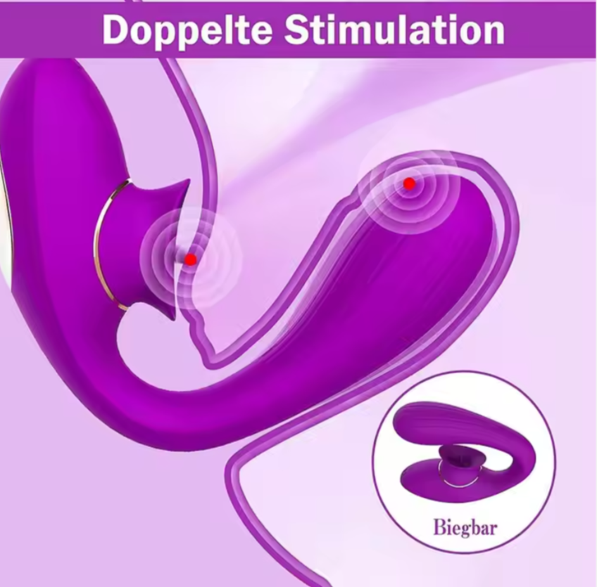 vibrador vaginal con pezón, succión de clítoris y estimulación del orgasmo