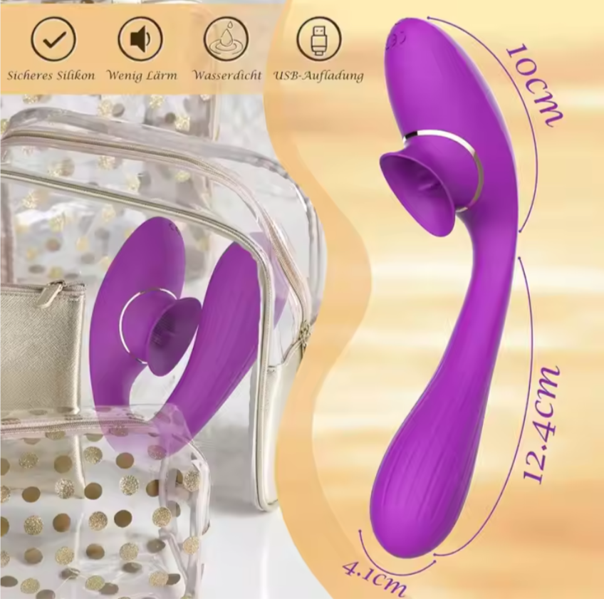 vibrador vaginal con pezón, succión de clítoris y estimulación del orgasmo